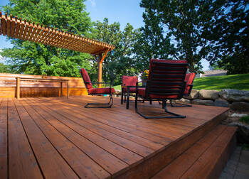 Deck staining in Grand Blanc, MI by A Brush of Color Inc.